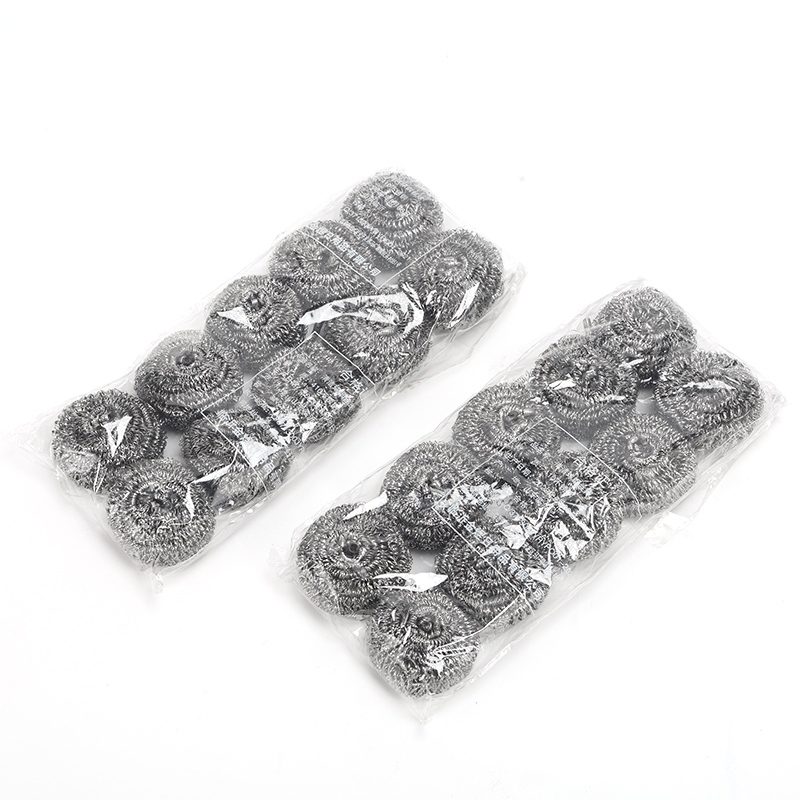 Stainless steel scouring pads for kitchens and household use